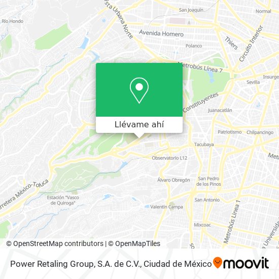 Mapa de Power Retaling Group, S.A. de C.V.