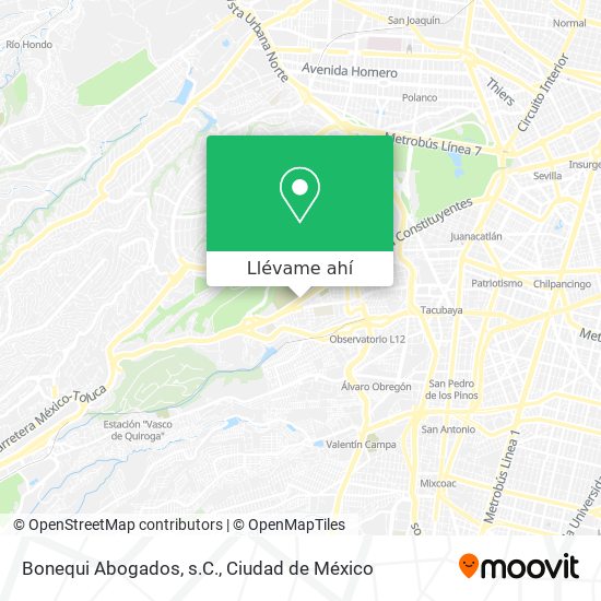 Mapa de Bonequi Abogados, s.C.