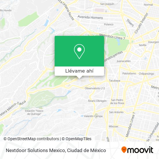 Mapa de Nextdoor Solutions Mexico