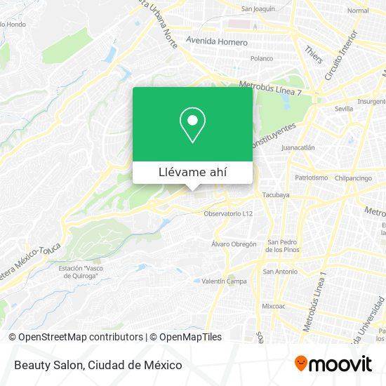 Mapa de Beauty Salon