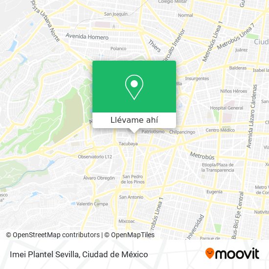 Mapa de Imei Plantel Sevilla