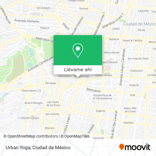 Mapa de Urban Yoga