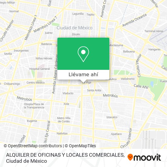 Mapa de ALQUILER DE OFICINAS Y LOCALES COMERCIALES