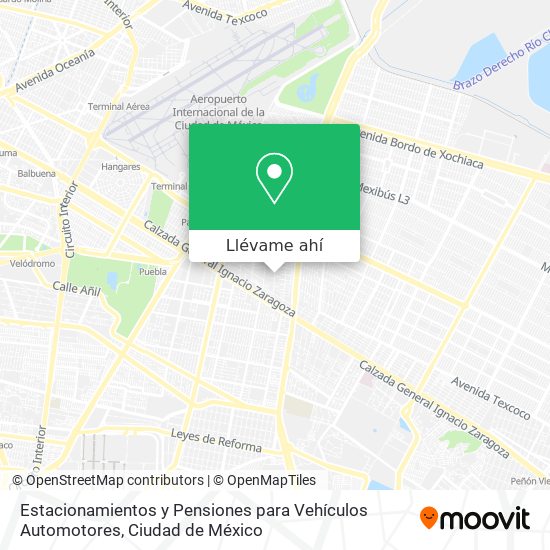 Mapa de Estacionamientos y Pensiones para Vehículos Automotores