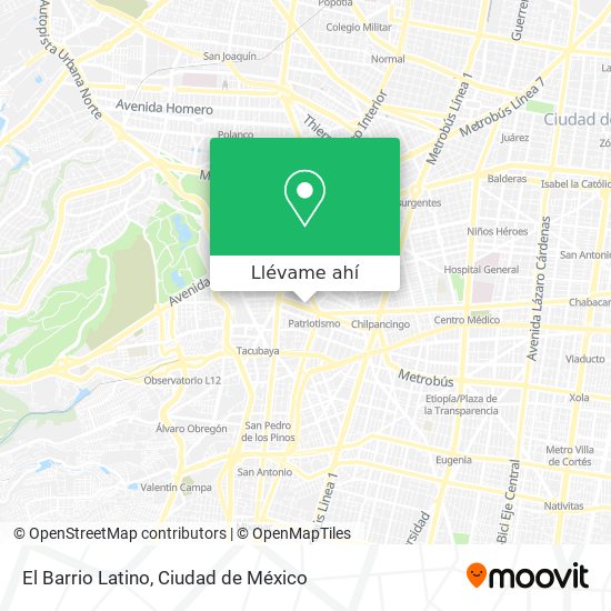Mapa de El Barrio Latino