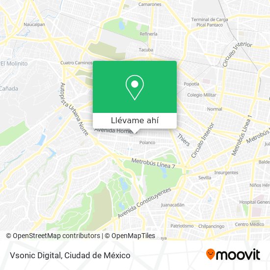 Mapa de Vsonic Digital