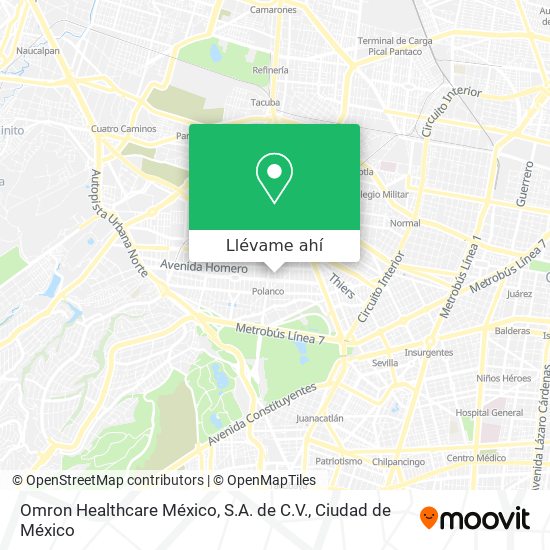 Mapa de Omron Healthcare México, S.A. de C.V.