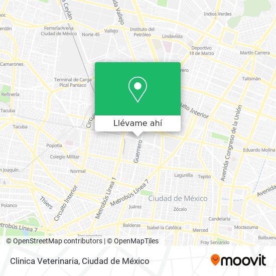 Mapa de Clinica Veterinaria