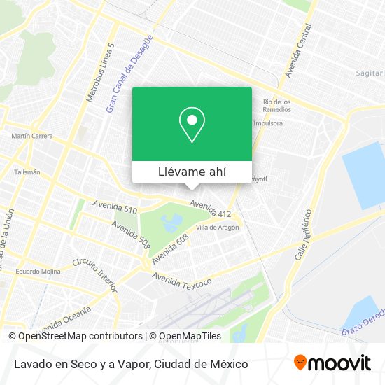 Mapa de Lavado en Seco y a Vapor