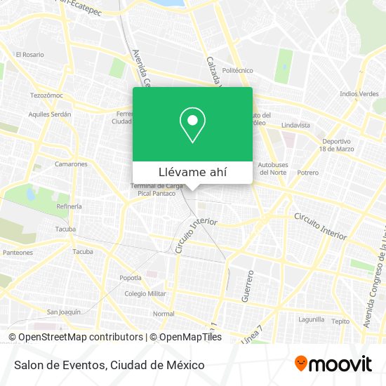 Mapa de Salon de Eventos