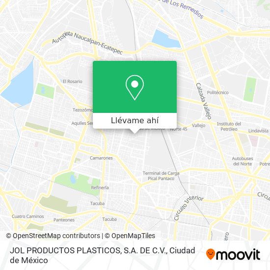 Mapa de JOL PRODUCTOS PLASTICOS, S.A. DE C.V.