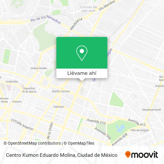Mapa de Centro Kumon Eduardo Molina