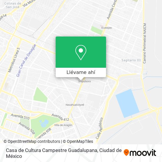 Cómo llegar a Casa de Cultura Campestre Guadalupana en Tlalnepantla en  Metro o Autobús?