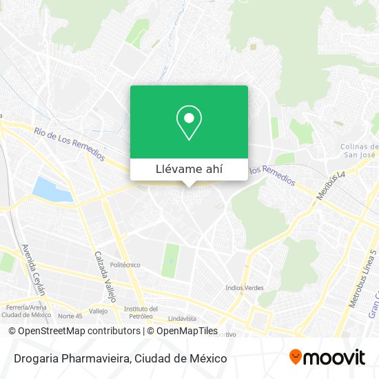 Mapa de Drogaria Pharmavieira