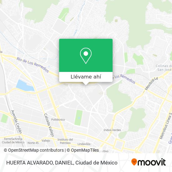 Mapa de HUERTA ALVARADO, DANIEL
