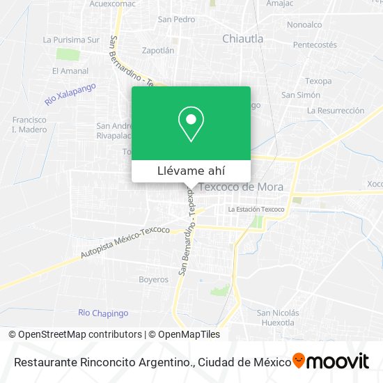Mapa de Restaurante Rinconcito Argentino.