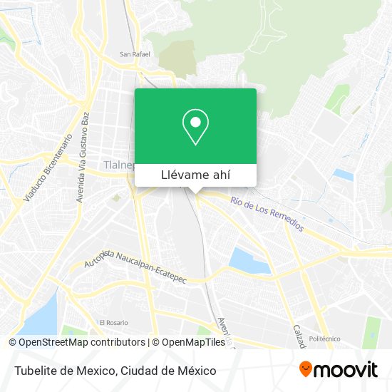 Mapa de Tubelite de Mexico