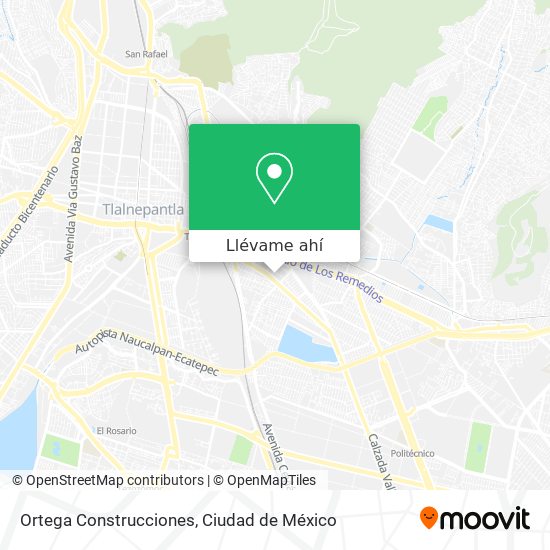 Mapa de Ortega Construcciones