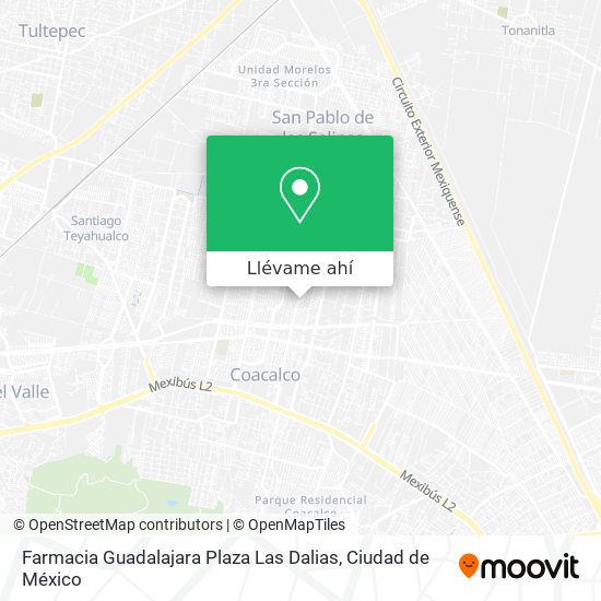 Mapa de Farmacia Guadalajara Plaza Las Dalias