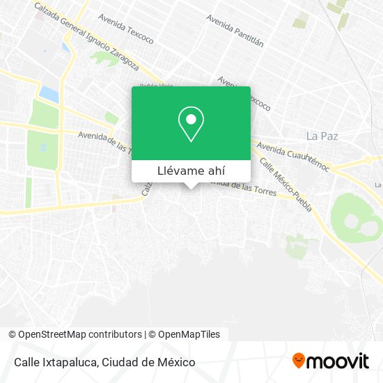 Mapa de Calle Ixtapaluca