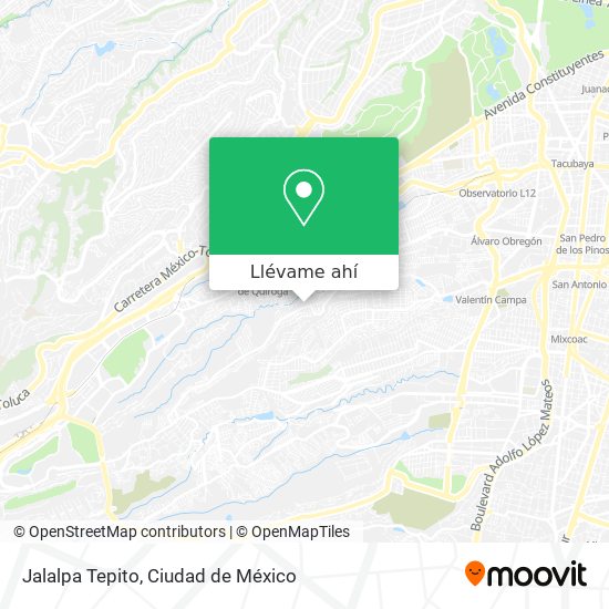 Mapa de Jalalpa Tepito