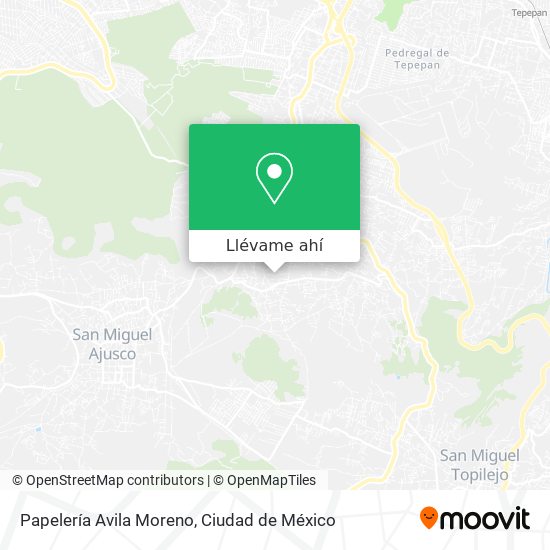 Mapa de Papelería Avila Moreno