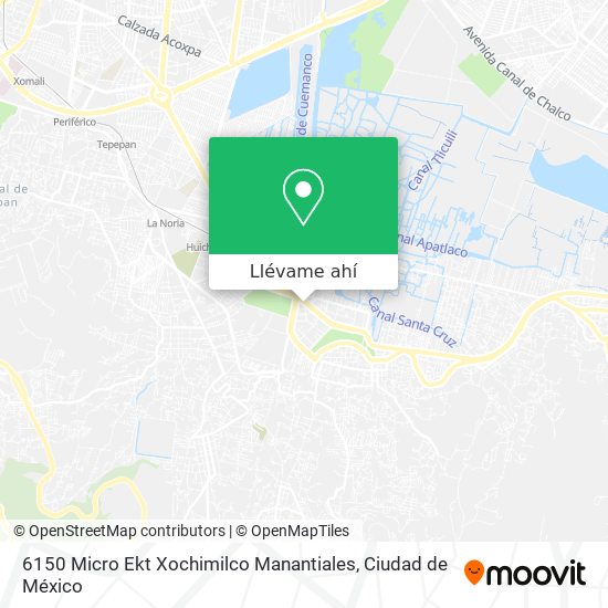 Mapa de 6150 Micro Ekt Xochimilco Manantiales