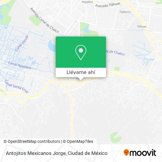 Mapa de Antojitos Mexicanos Jorge