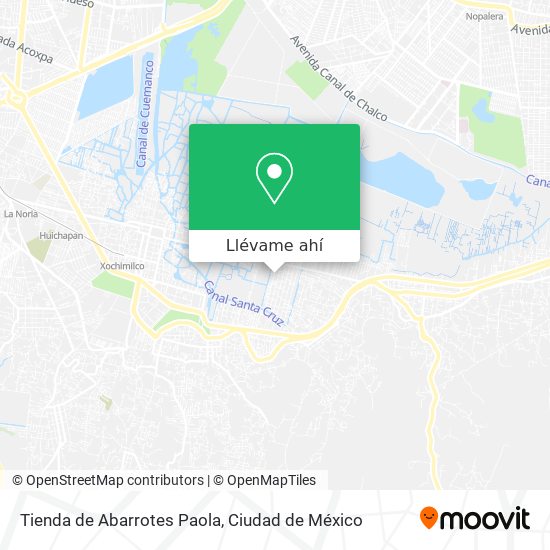 Mapa de Tienda de Abarrotes Paola