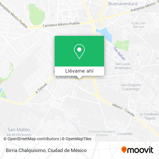 Cómo llegar a Birria Chalquisimo en Ixtapaluca en Autobús o Metro?