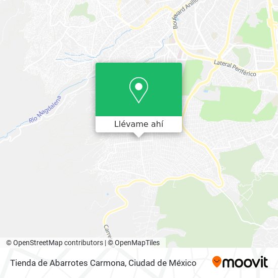 Mapa de Tienda de Abarrotes Carmona