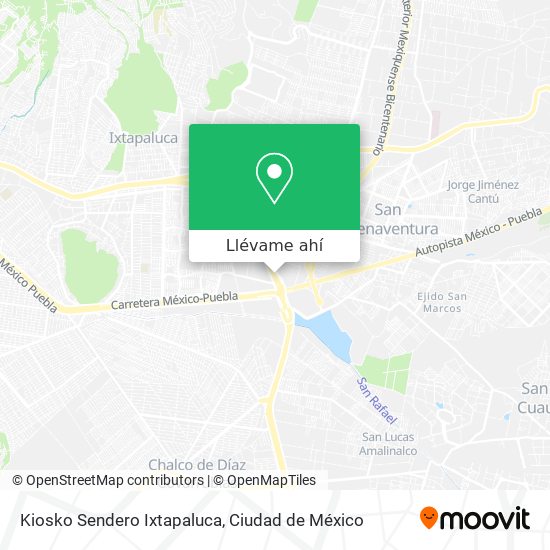 Mapa de Kiosko Sendero Ixtapaluca