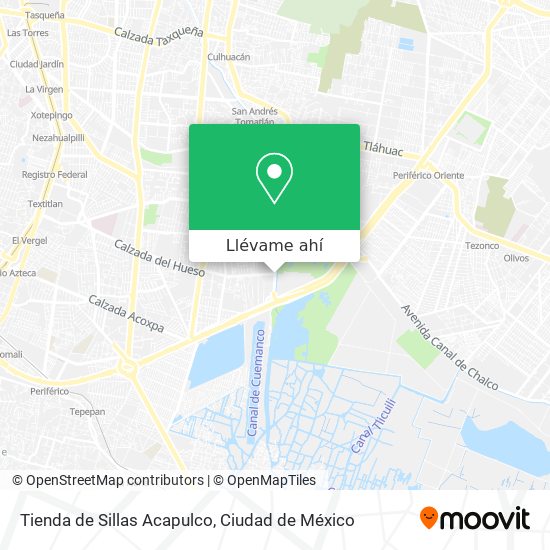 Mapa de Tienda de Sillas Acapulco