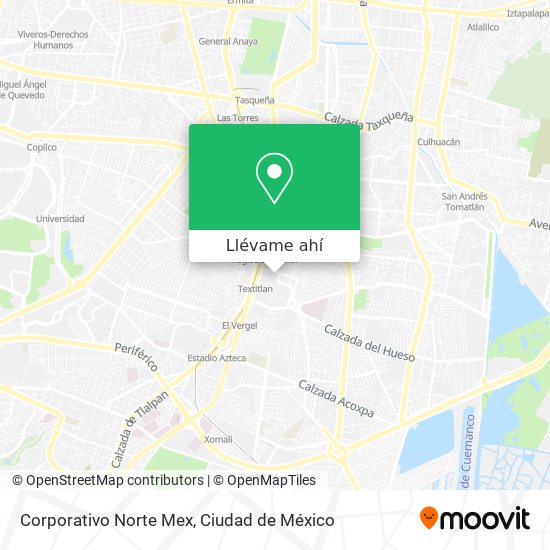 Mapa de Corporativo Norte Mex