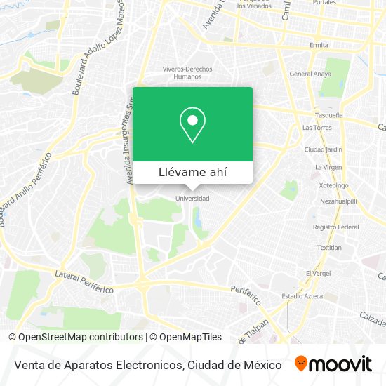 Mapa de Venta de Aparatos Electronicos