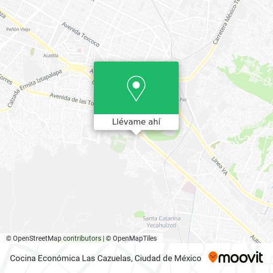 Mapa de Cocina Económica Las Cazuelas