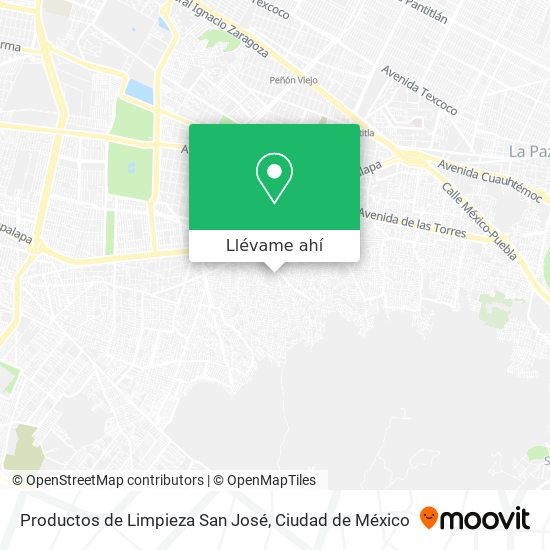 Mapa de Productos de Limpieza San José