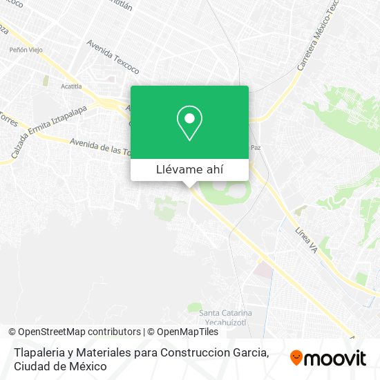 Mapa de Tlapaleria y Materiales para Construccion Garcia