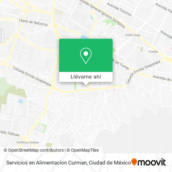 Mapa de Servicios en Alimentacion Curman