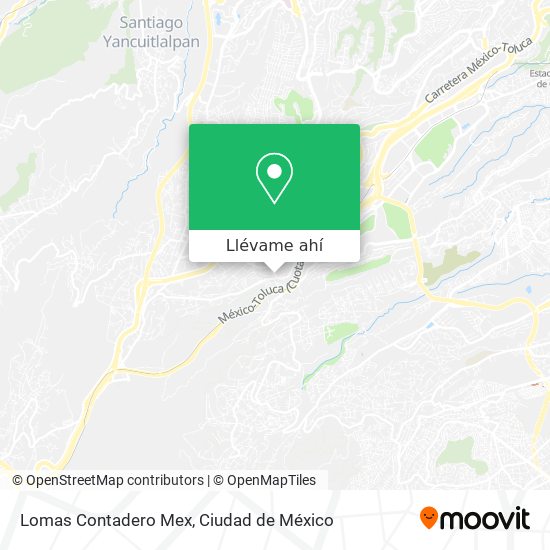 Mapa de Lomas Contadero Mex