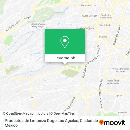 Mapa de Productos de Limpieza Dogo Las Aguilas