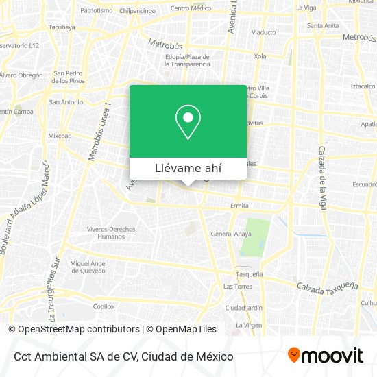 Mapa de Cct Ambiental SA de CV