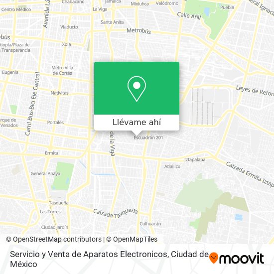 Mapa de Servicio y Venta de Aparatos Electronicos