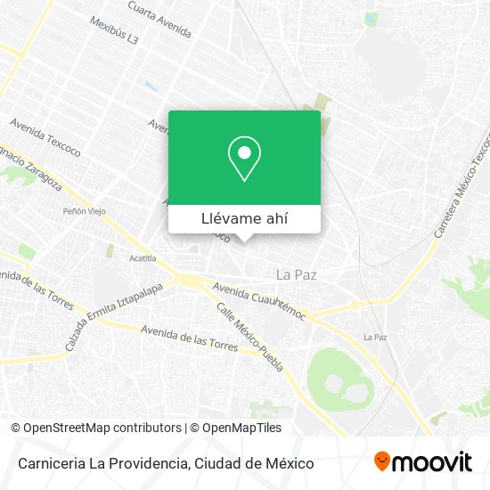 Mapa de Carniceria La Providencia