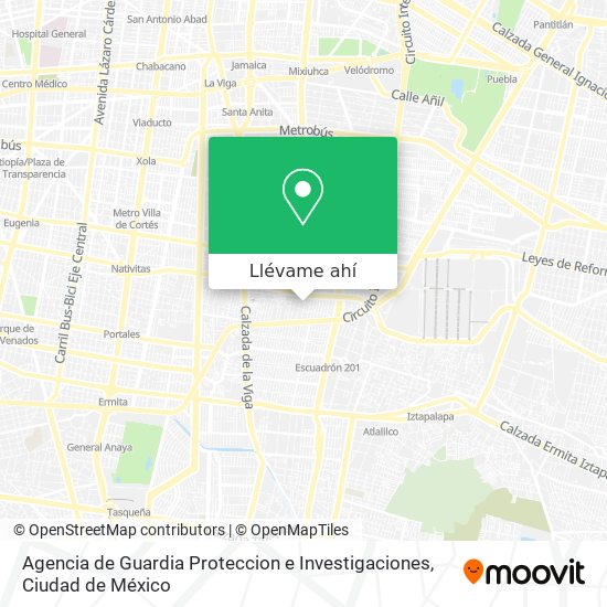 Mapa de Agencia de Guardia Proteccion e Investigaciones