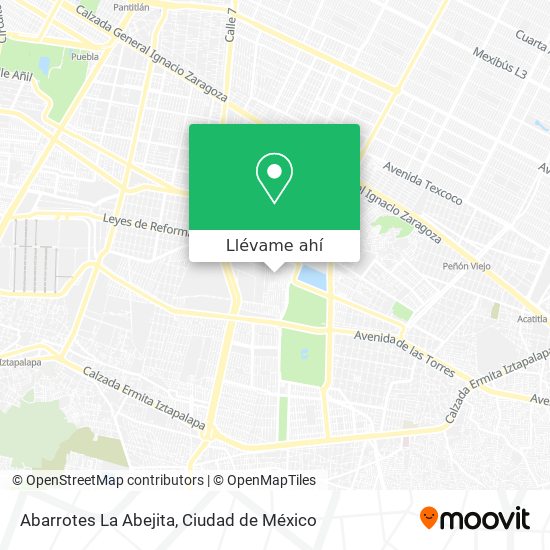 Mapa de Abarrotes La Abejita