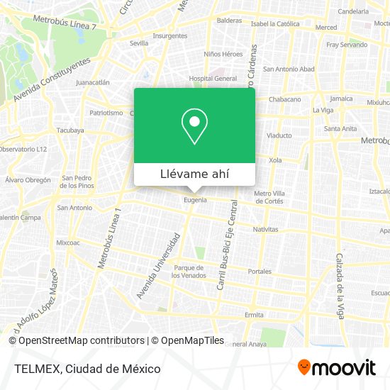 Mapa de TELMEX