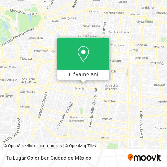 Mapa de Tu Lugar Color Bar