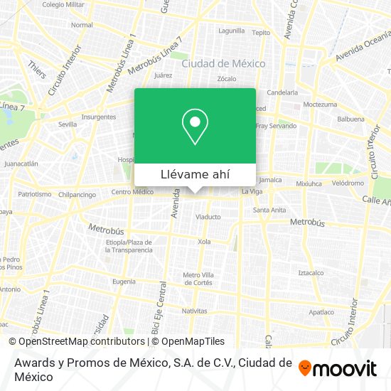 Mapa de Awards y Promos de México, S.A. de C.V.