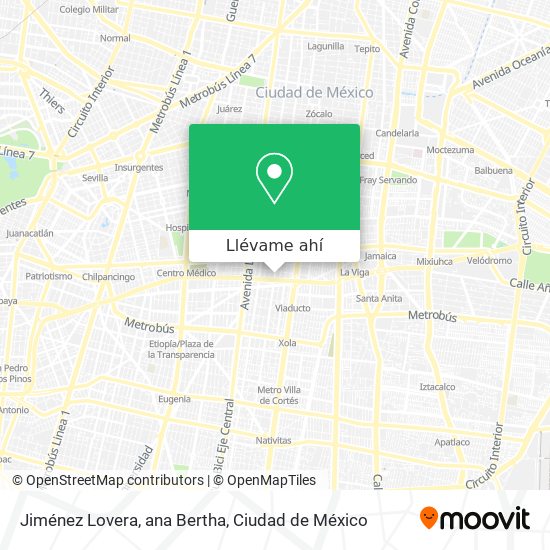 Mapa de Jiménez Lovera, ana Bertha